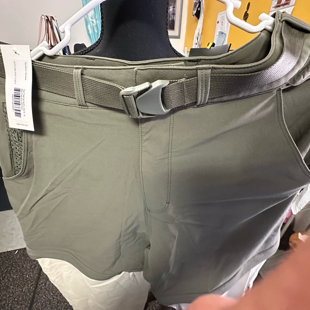 NWT Outdoor Voices RecTrek Zip-Off Pant in Tea‎ Tree/Calcite/Milk Stone Small - Picture 6 of 10